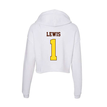 Western Michigan - NCAA Men's Basketball : Trey Lewis - Women's Crop Fleece Hoodie-1