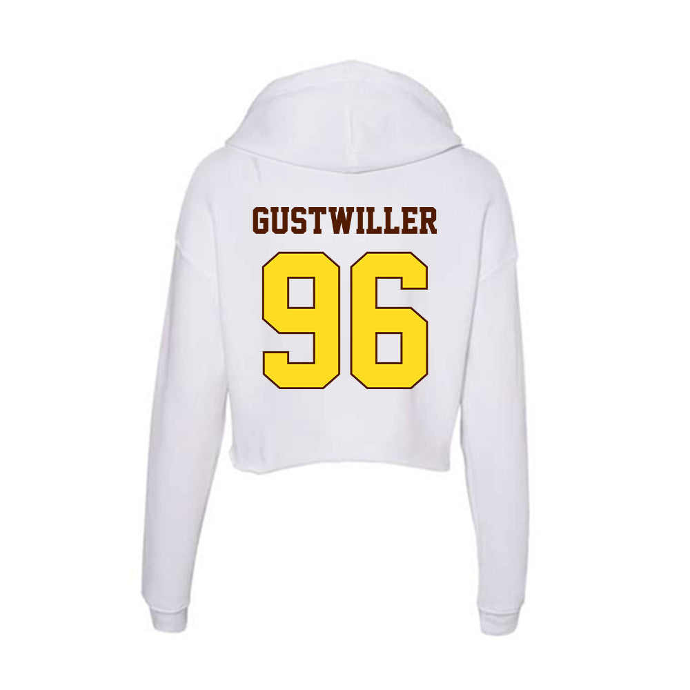 Western Michigan - NCAA Football : Dalton Gustwiller - Women's Crop Fleece Hoodie-1