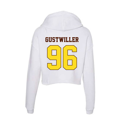 Western Michigan - NCAA Football : Dalton Gustwiller - Women's Crop Fleece Hoodie-1