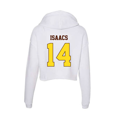 Western Michigan - NCAA Baseball : Jackson Isaacs - Women's Crop Fleece Hoodie-1