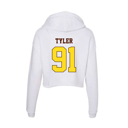 Western Michigan - NCAA Football : Marcel Tyler - Women's Crop Fleece Hoodie-1