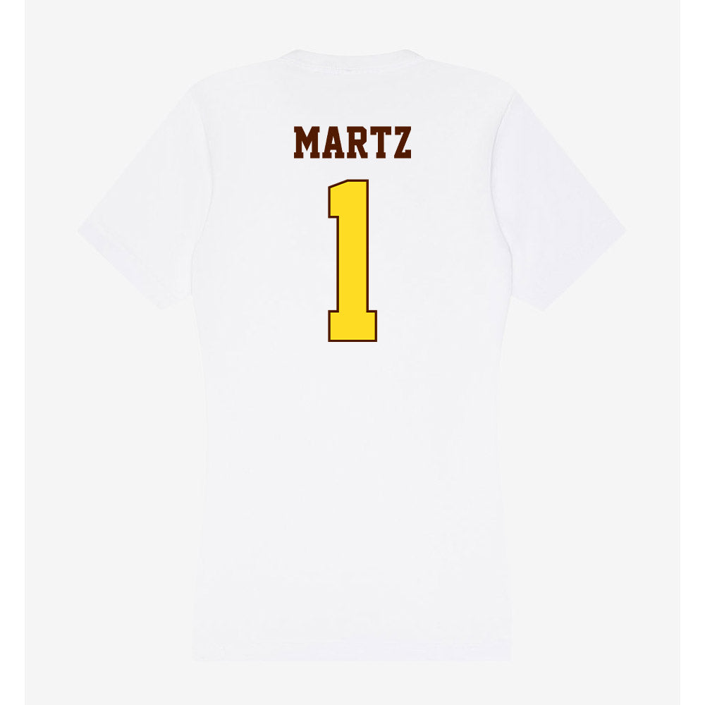 Western Michigan - NCAA Softball : Corinne Martz - Women's V-Neck T-Shirt-1