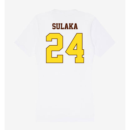 Western Michigan - NCAA Men's Basketball : Michael Sulaka - Women's V-Neck T-Shirt-1