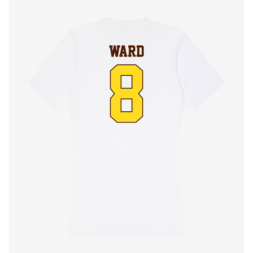 Western Michigan - NCAA Men's Basketball : Hudson Ward - Women's V-Neck T-Shirt-1