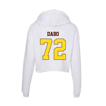 Western Michigan - NCAA Football : Gavin Dabo - Women's Crop Fleece Hoodie-1