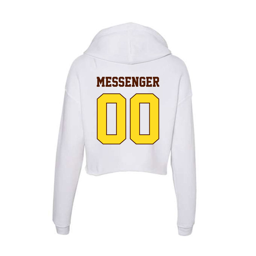 Western Michigan - NCAA Women's Volleyball : Riley Messenger - Women's Crop Fleece Hoodie-1
