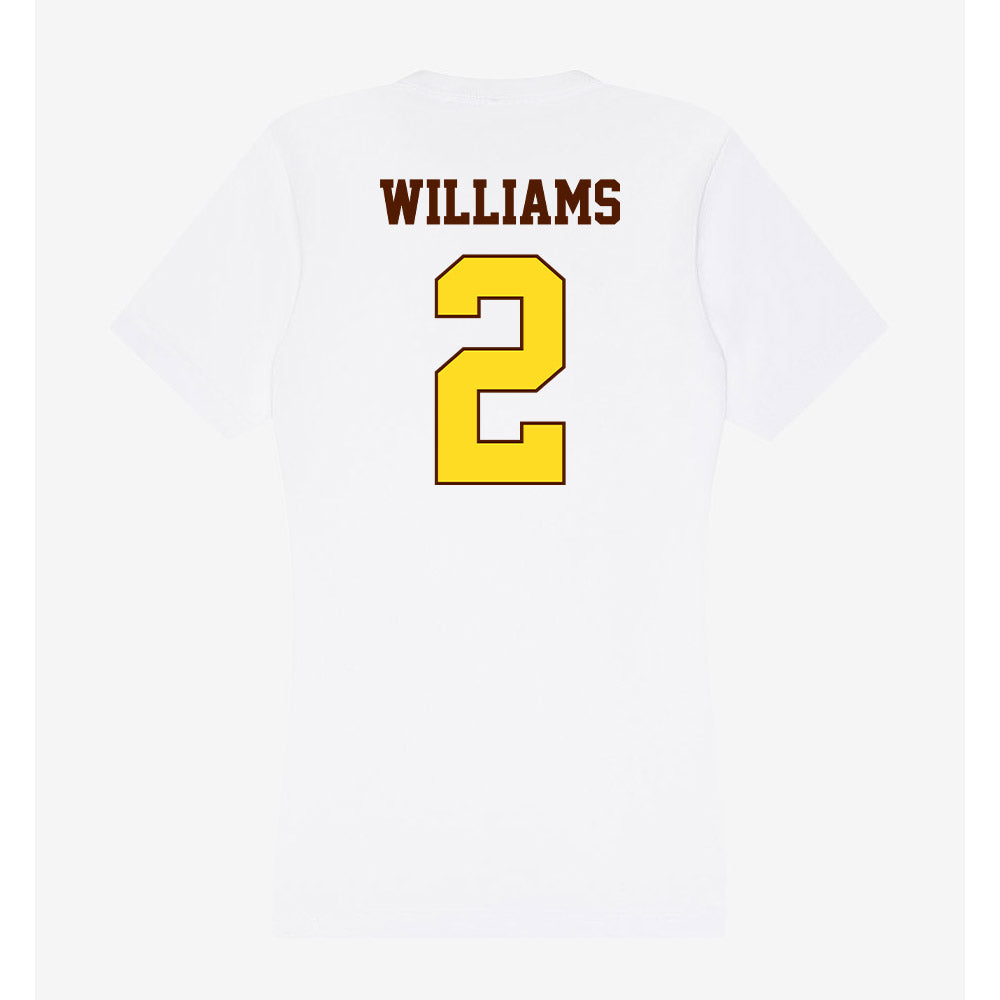 Western Michigan - NCAA Football : Popeye Williams - Women's V-Neck T-Shirt-1