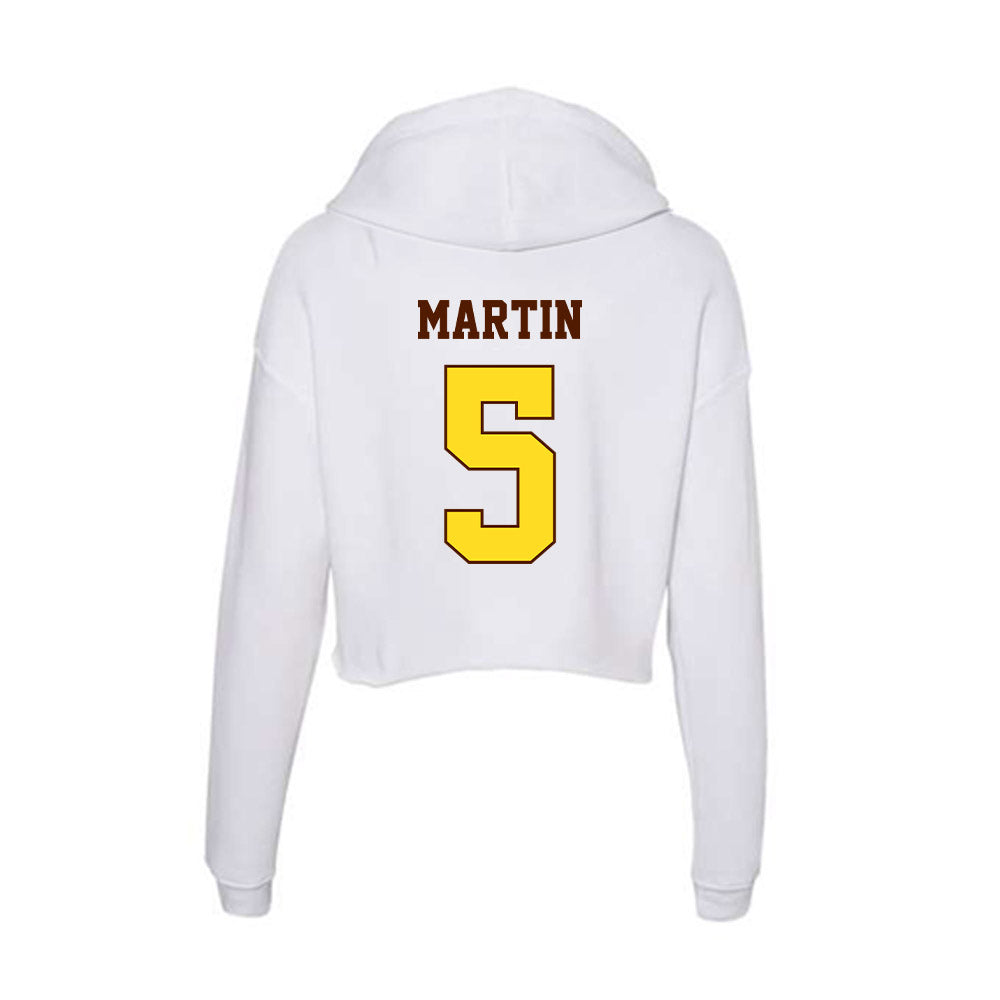 Western Michigan - NCAA Women's Soccer : Drew Martin - Women's Crop Fleece Hoodie-1
