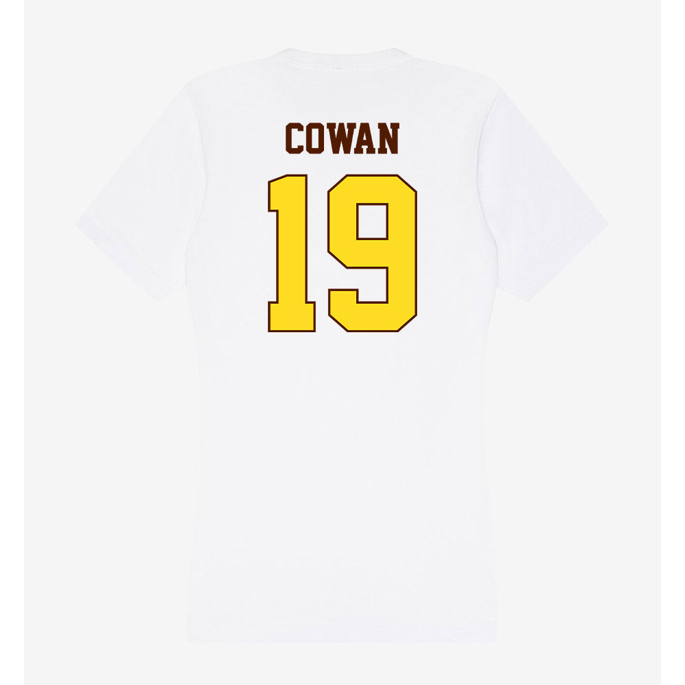 Western Michigan - NCAA Men's Ice Hockey : Bobby Cowan - Women's V-Neck T-Shirt-1