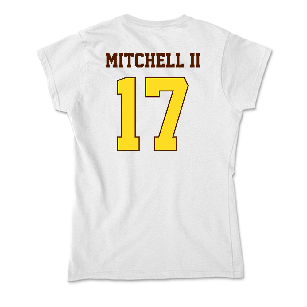 Western Michigan - NCAA Football : Jason Mitchell II - Soft Style Women’s T-Shirt-1