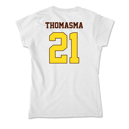 Western Michigan - NCAA Women's Soccer : Heidi Thomasma - Soft Style Women’s T-Shirt-1