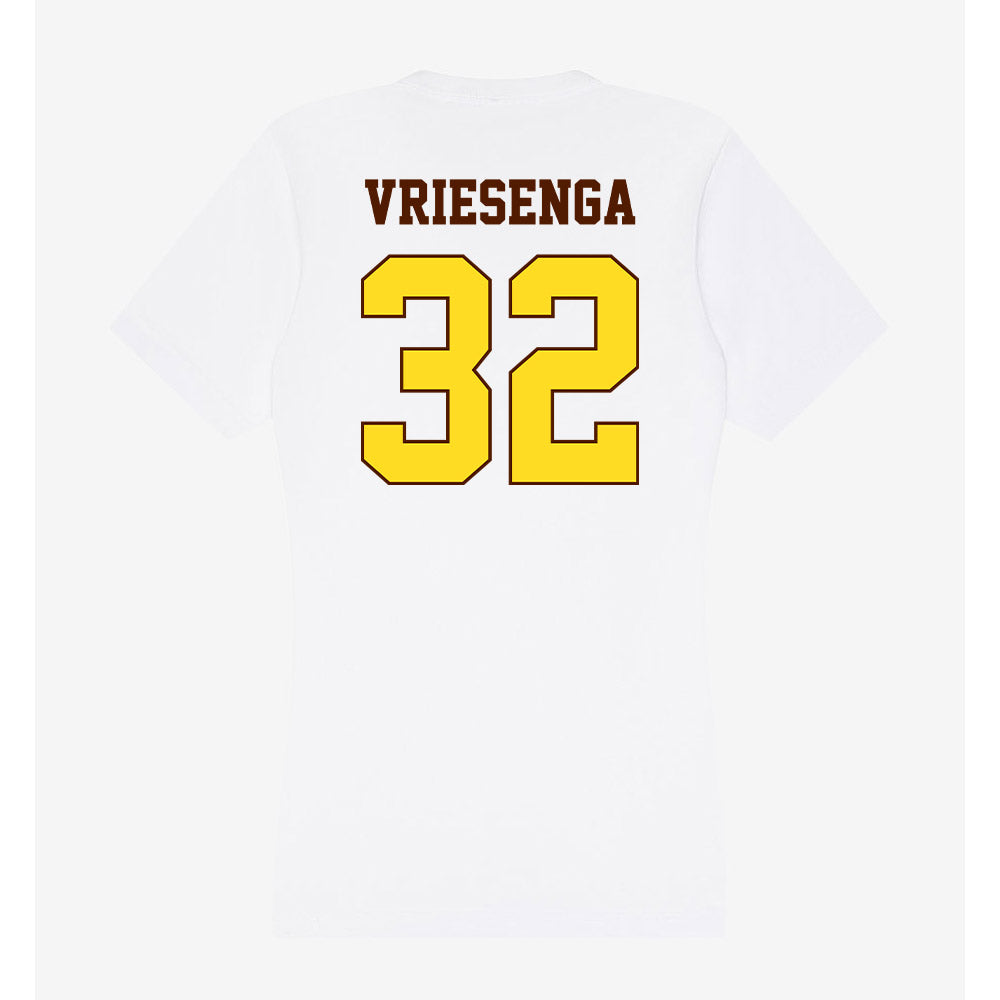 Western Michigan - NCAA Baseball : Zach Vriesenga - Women's V-Neck T-Shirt-1
