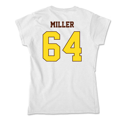 Western Michigan - NCAA Football : Nolan Miller - Soft Style Women’s T-Shirt-1