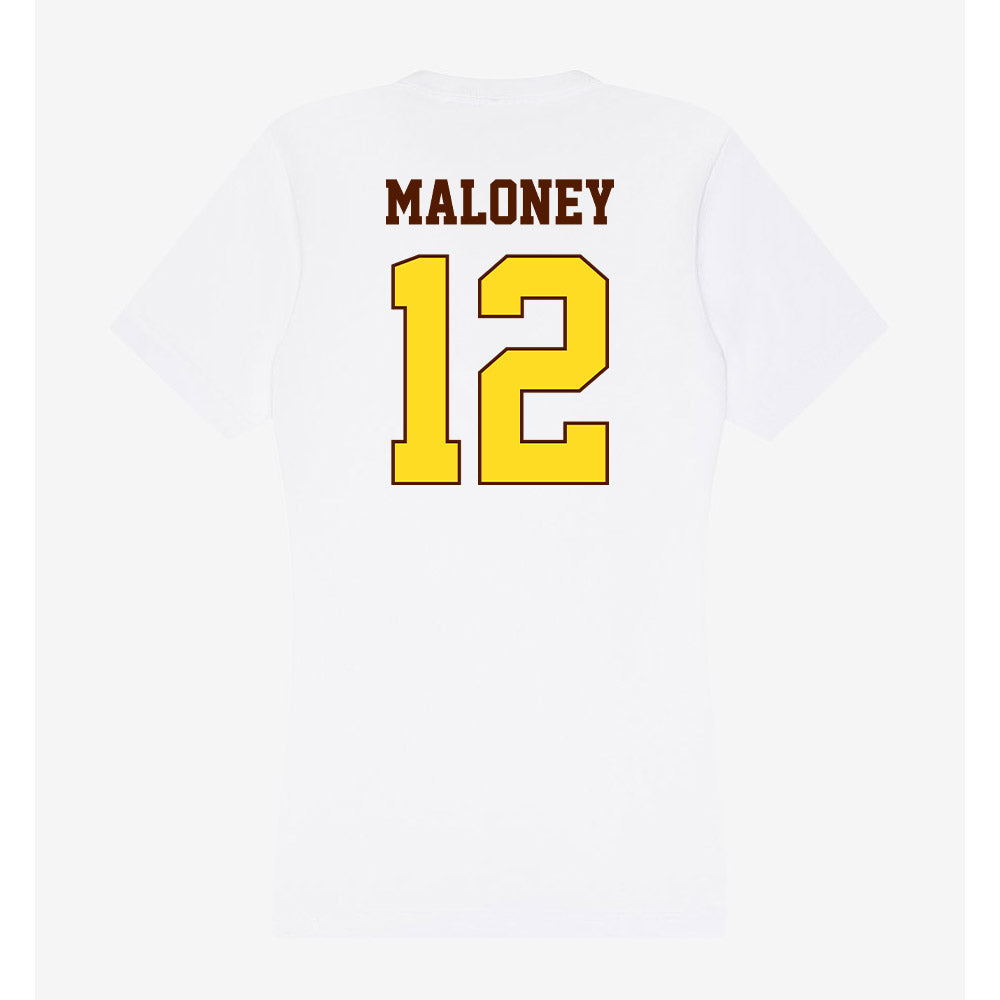 Western Michigan - NCAA Baseball : Michael Maloney - Women's V-Neck T-Shirt-1