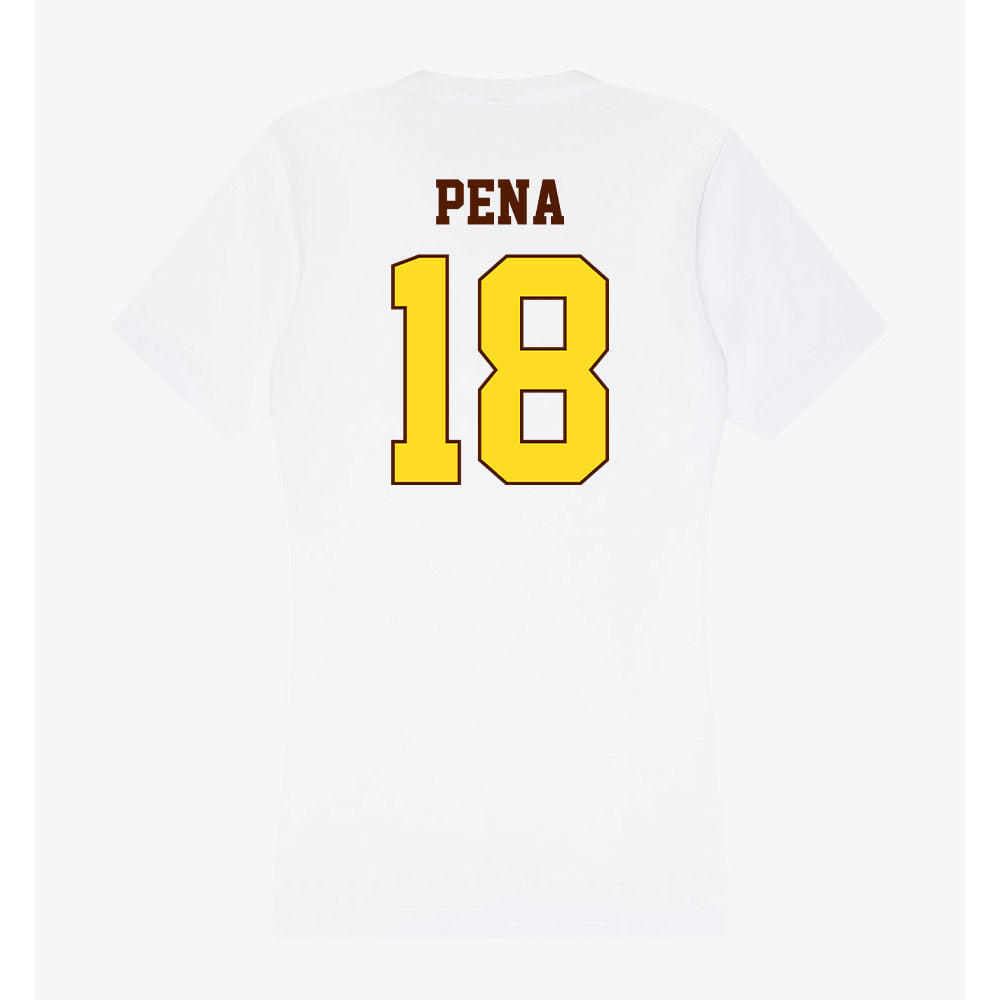 Western Michigan - NCAA Baseball : Diego Pena - Women's V-Neck T-Shirt-1