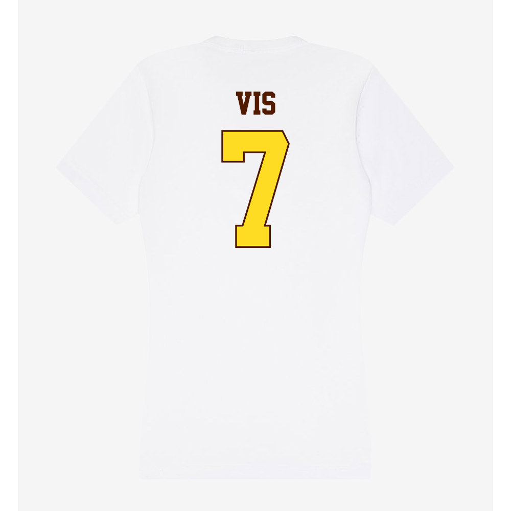 Western Michigan - NCAA Men's Basketball : Carson Vis - Women's V-Neck T-Shirt-1