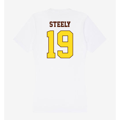 Western Michigan - NCAA Football : Braden Steely - Women's V-Neck T-Shirt-1