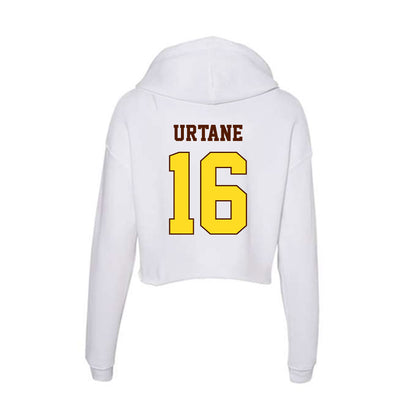 Western Michigan - NCAA Women's Basketball : Adelina Urtane - Women's Crop Fleece Hoodie-1