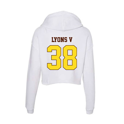 Western Michigan - NCAA Football : Spencer Lyons V - Women's Crop Fleece Hoodie-1