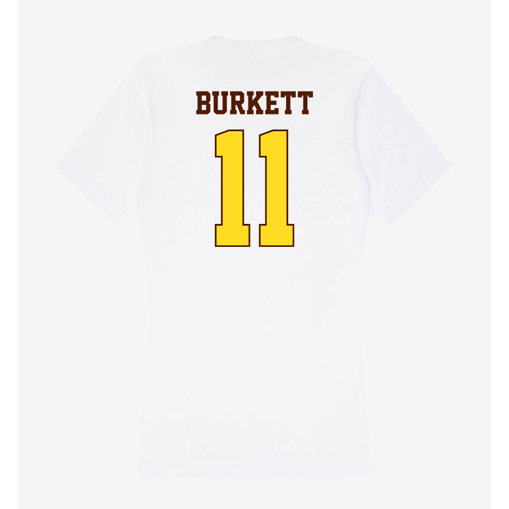 Western Michigan - NCAA Men's Soccer : Connor Burkett - Women's V-Neck T-Shirt-1