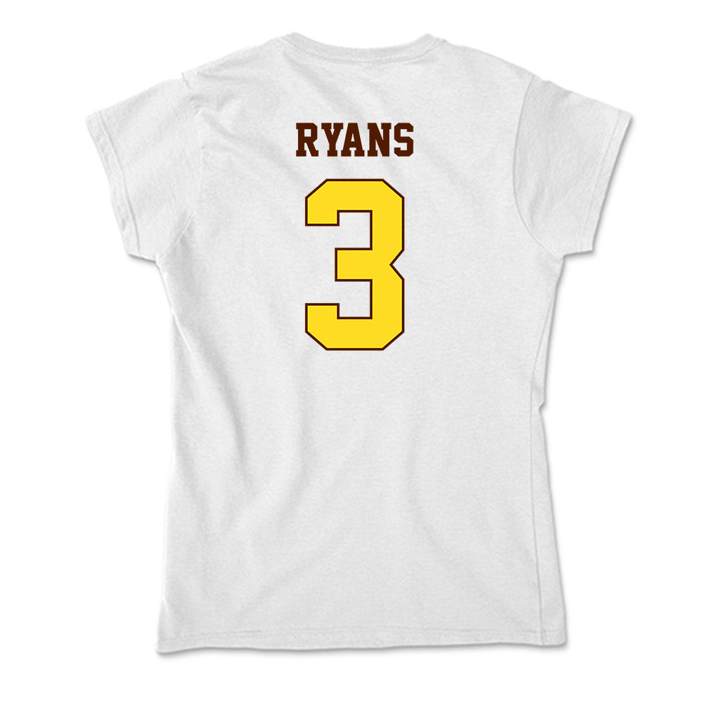 Western Michigan - NCAA Men's Basketball : EJ Ryans - Soft Style Women’s T-Shirt-1