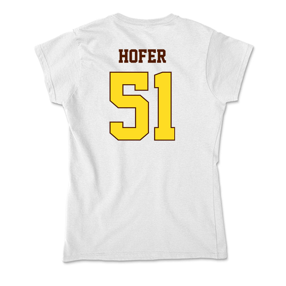 Western Michigan - NCAA Football : John Hofer - Soft Style Women’s T-Shirt-1