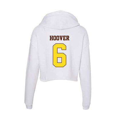 Western Michigan - NCAA Baseball : Matt Hoover - Women's Crop Fleece Hoodie-1
