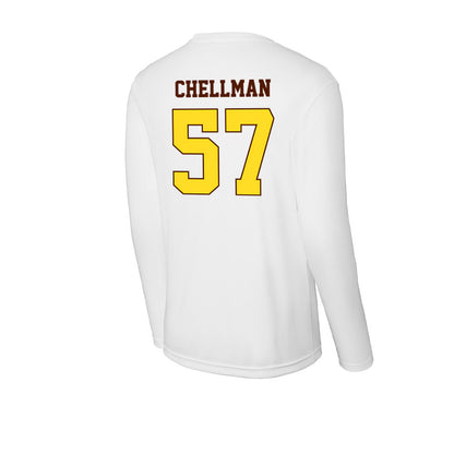 Western Michigan - NCAA Football : Jake Chellman - Activewear Long Sleeve T-Shirt-1