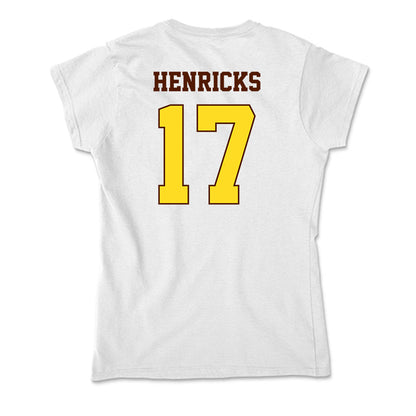 Western Michigan - NCAA Men's Ice Hockey : Ty Henricks - Soft Style Women’s T-Shirt-1