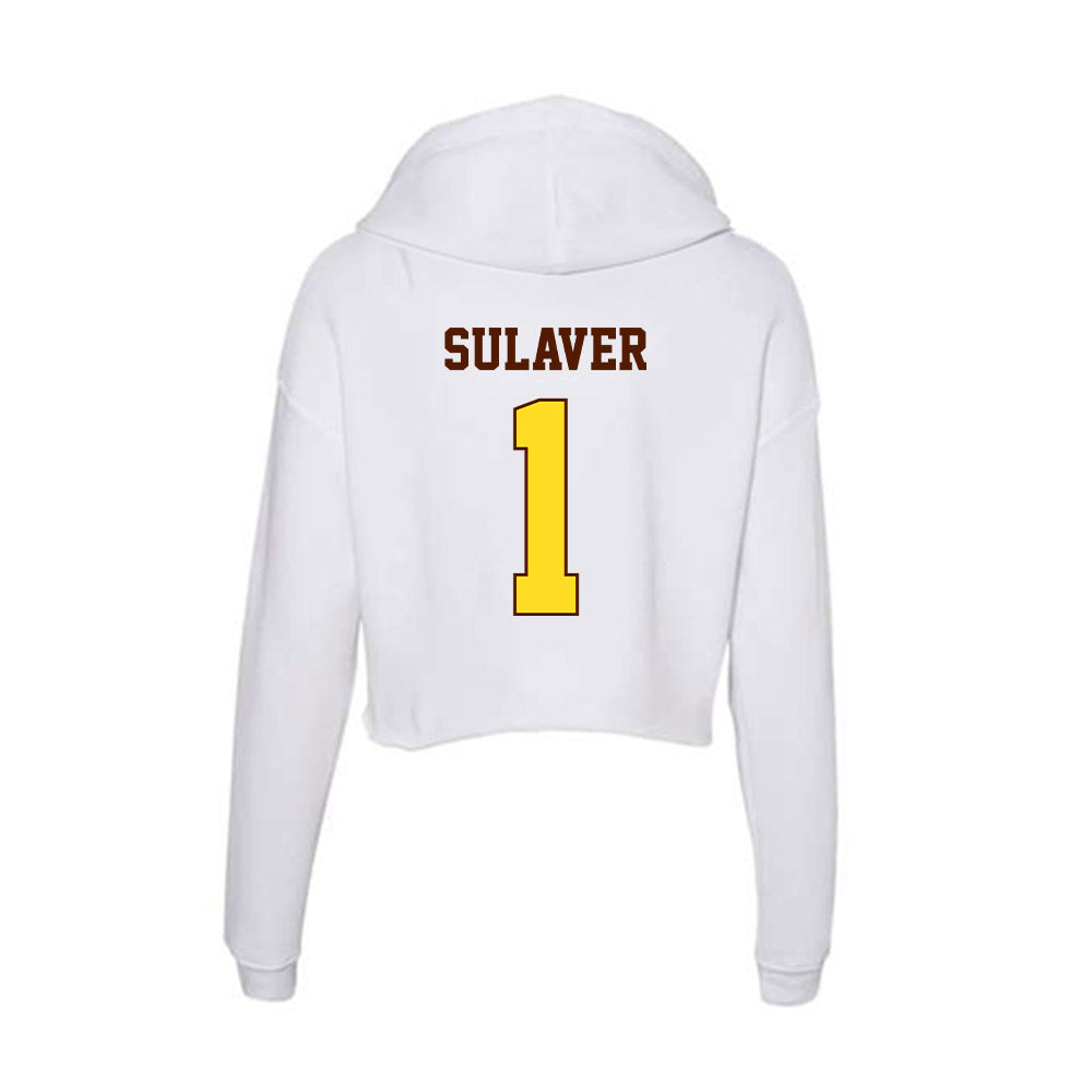 Western Michigan - NCAA Women's Soccer : Reagan Sulaver - Women's Crop Fleece Hoodie-1