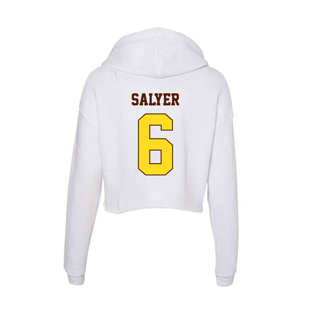 Western Michigan - NCAA Softball : Kaylee Salyer - Women's Crop Fleece Hoodie-1