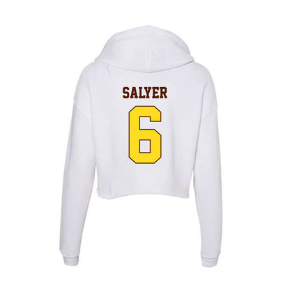 Western Michigan - NCAA Softball : Kaylee Salyer - Women's Crop Fleece Hoodie-1