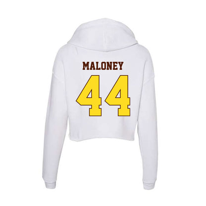 Western Michigan - NCAA Baseball : Matt Maloney - Women's Crop Fleece Hoodie-1