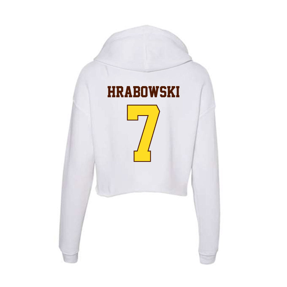 Western Michigan - NCAA Football : Mareyohn Hrabowski - Women's Crop Fleece Hoodie-1