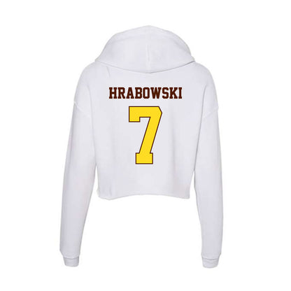 Western Michigan - NCAA Football : Mareyohn Hrabowski - Women's Crop Fleece Hoodie-1
