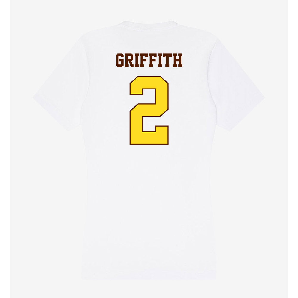 Western Michigan - NCAA Men's Basketball : Jalen Griffith - Women's V-Neck T-Shirt-1