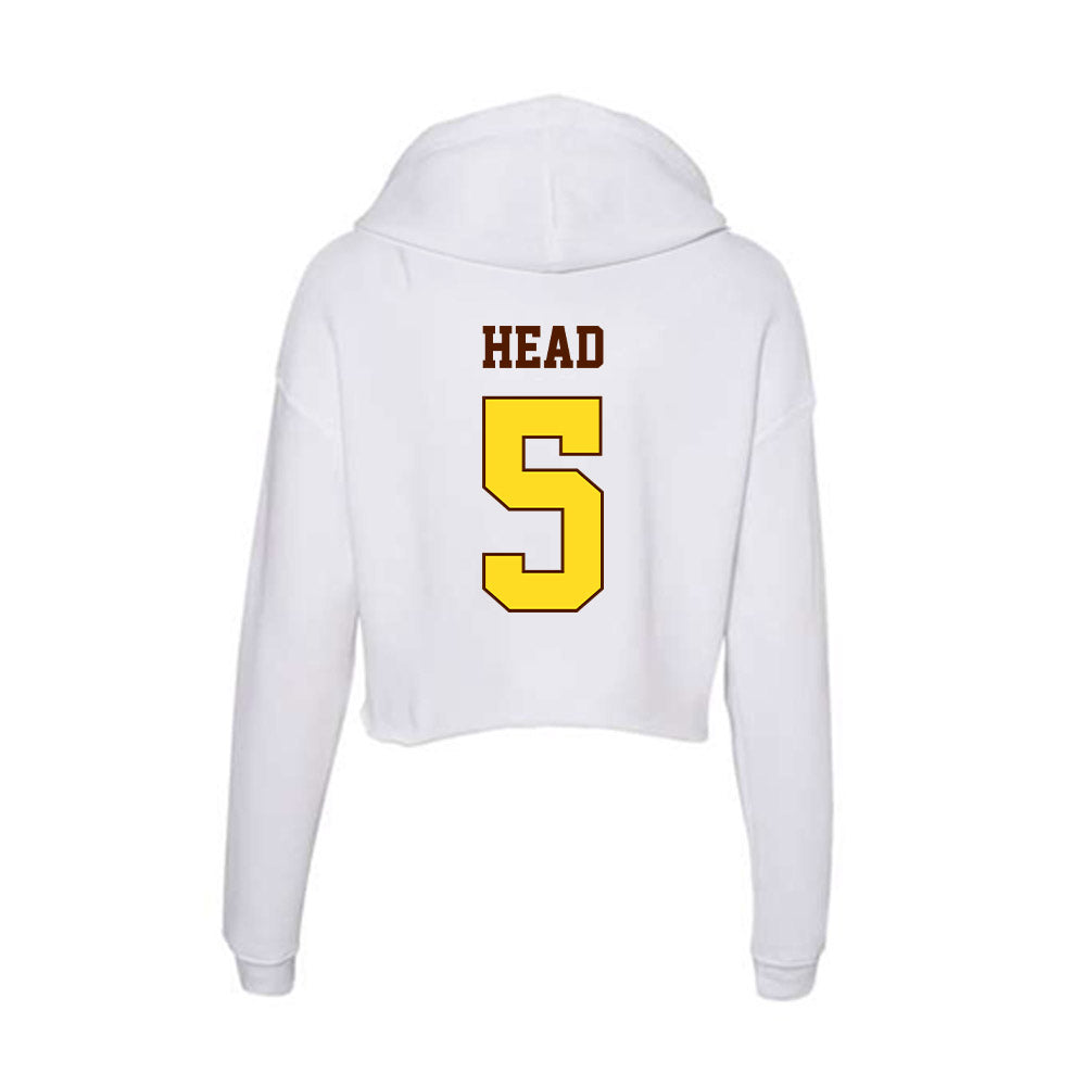 Western Michigan - NCAA Softball : Tristen Head - Women's Crop Fleece Hoodie-1