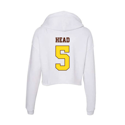 Western Michigan - NCAA Softball : Tristen Head - Women's Crop Fleece Hoodie-1