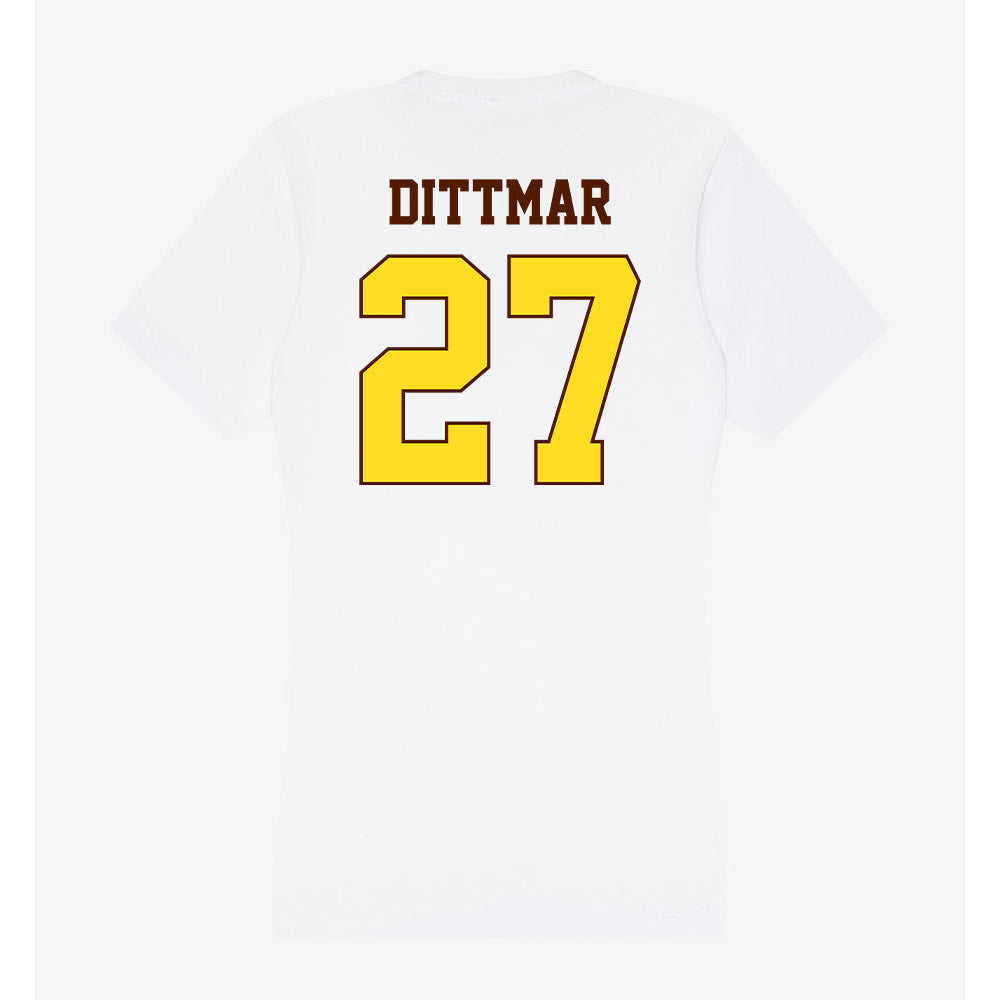 Western Michigan - NCAA Softball : Riley Dittmar - Women's V-Neck T-Shirt-1