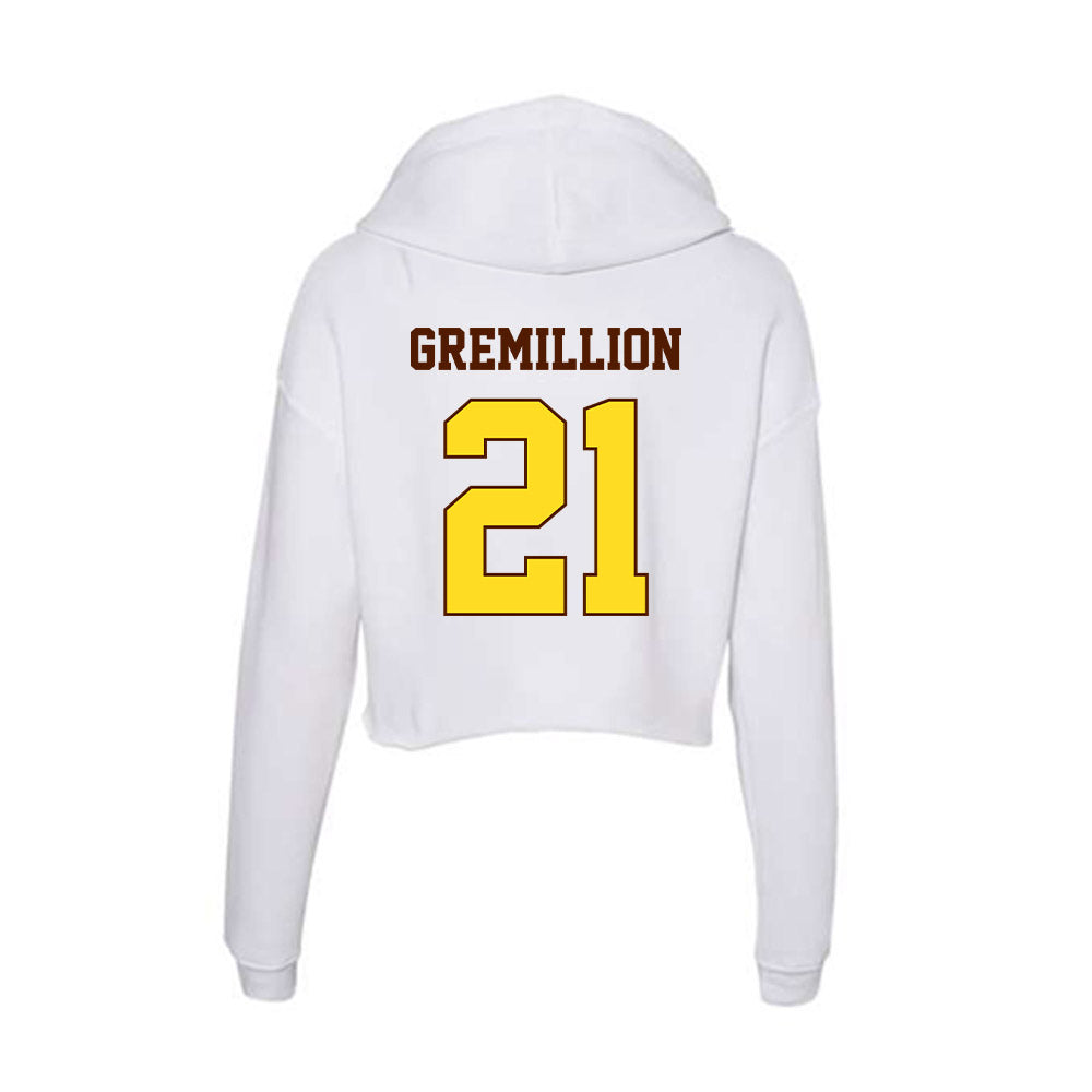 Western Michigan - NCAA Softball : Jensen Gremillion - Women's Crop Fleece Hoodie-1