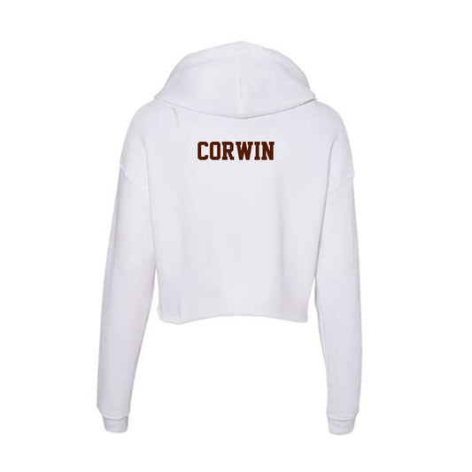 Western Michigan - NCAA Men's Tennis : Oscar Corwin - Women's Crop Fleece Hoodie-1