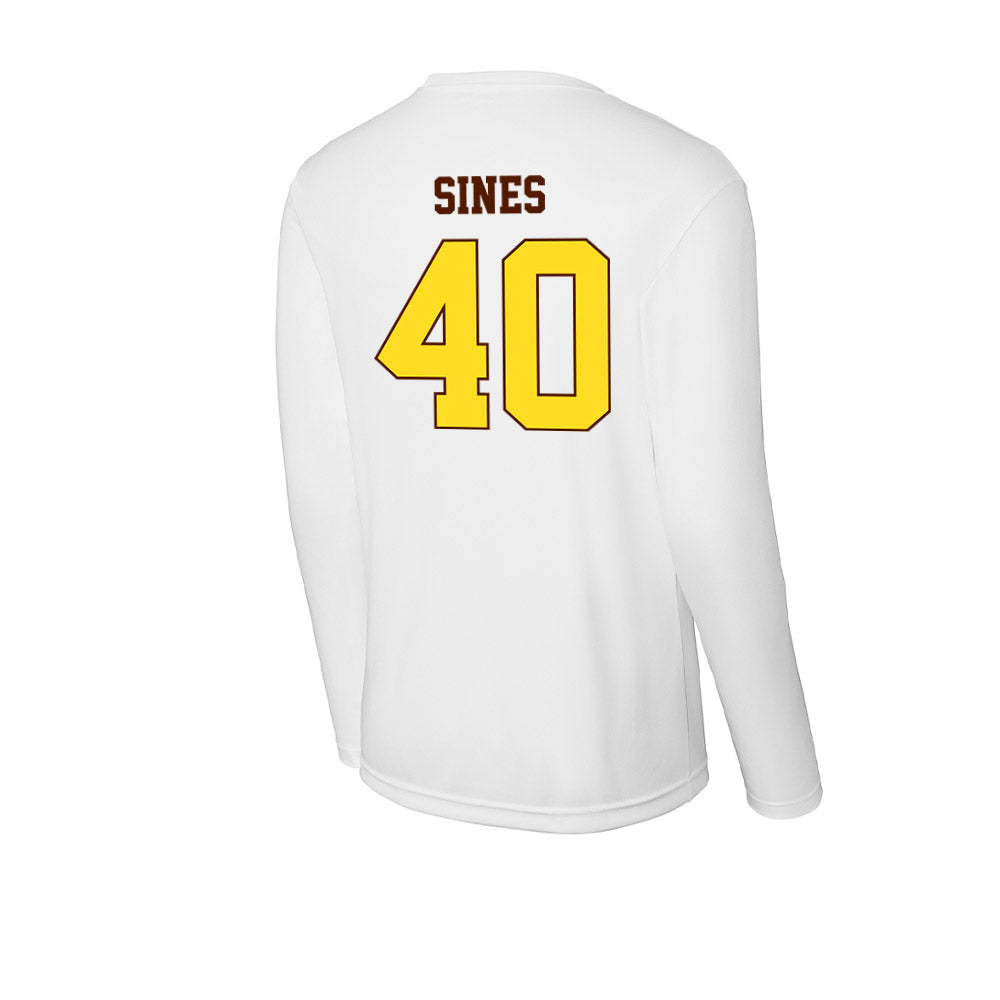Western Michigan - NCAA Football : Nathan Sines - Activewear Long Sleeve T-Shirt-1