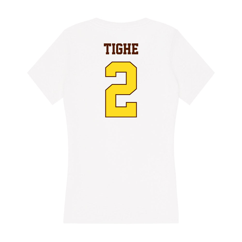 Western Michigan - NCAA Softball : Caitlin Tighe - Women's V-Neck T-Shirt-1