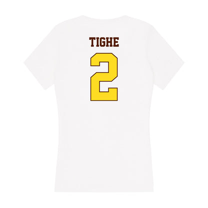 Western Michigan - NCAA Softball : Caitlin Tighe - Women's V-Neck T-Shirt-1