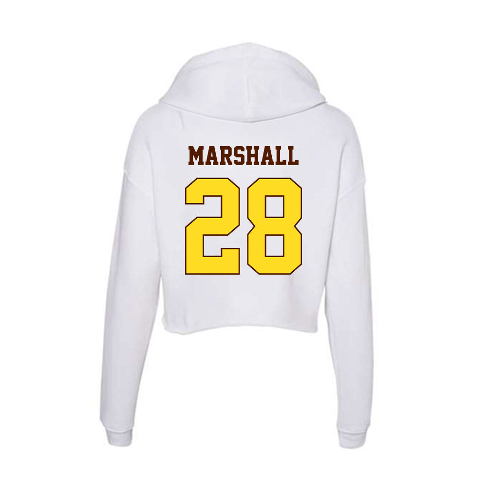 Western Michigan - NCAA Baseball : Trevor Marshall - Women's Crop Fleece Hoodie-1
