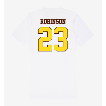 Western Michigan - NCAA Football : Larry Robinson - Women's V-Neck T-Shirt-1