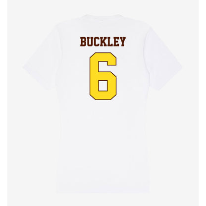 Western Michigan - NCAA Football : Jalen Buckley - Women's V-Neck T-Shirt-1