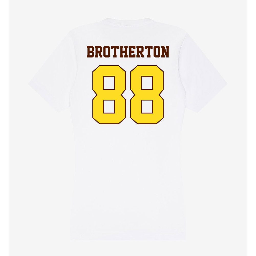 Western Michigan - NCAA Football : Ryan Brotherton - Women's V-Neck T-Shirt-1