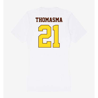 Western Michigan - NCAA Women's Soccer : Heidi Thomasma - Women's V-Neck T-Shirt-1