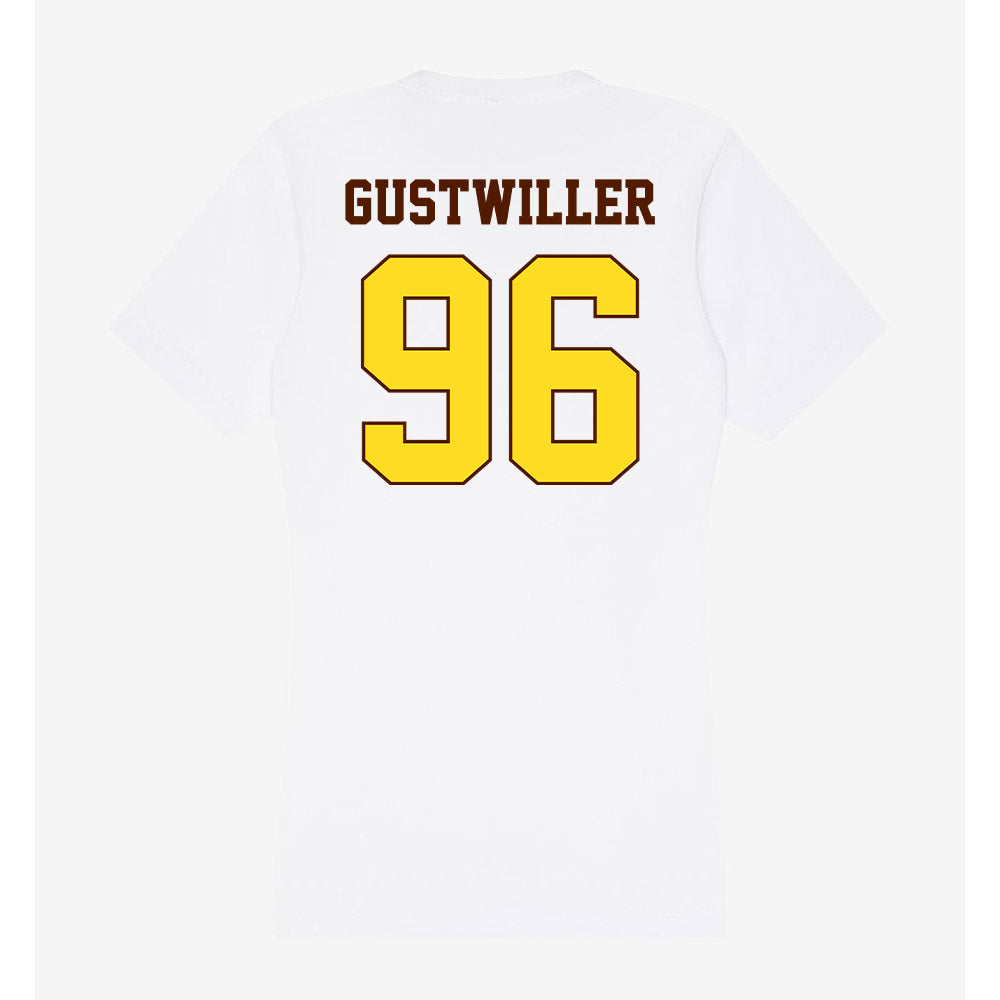 Western Michigan - NCAA Football : Dalton Gustwiller - Women's V-Neck T-Shirt-1